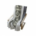 thumbnail image 4 of Day of the Dead Soft Flannel Fleece Blanket, Spanish Sugar Skull with Roses Dragonfly Eyes Feather and Earrings Artwork, Cozy Plush for Indoor and Outdoor Use, 50" x 70", Grey Ivory, by Ambesonne, 4 of 6