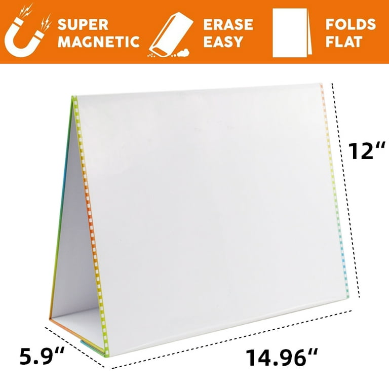 Small Dry Erase White Board Sided, 15"x12" Desktop Whiteboard Portable Mini Easel, for Kids Drawing, Teacher Memo Board - Walmart.com