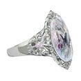 thumbnail image 5 of SPRING PARK Vintage Oval Cut Enamel Flower Butterfly Ring Wedding Promise Ring Engagement, 5 of 6