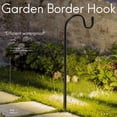 thumbnail image 3 of Shepherd Hooks Rust Garden Stake Outdoor Metal Plant Stand Hanger Bird Feeder Pole 120X1 ma1824, 3 of 6