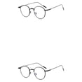 thumbnail image 1 of Sonducket Gafas de forma redonda anti luz azul, gafas de estilo Vintage, gafas transparentes con montura grande para óptica Negro 2piezas, 1 of 6
