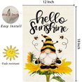 thumbnail image 6 of Gnome Bee Summer Garden Flag 12.5x18 Double Sided for Outside, Hello Sunshine Sunflower Seasonal Yard Flag Outdoor Farmhouse Decoration 16-12, 6 of 6