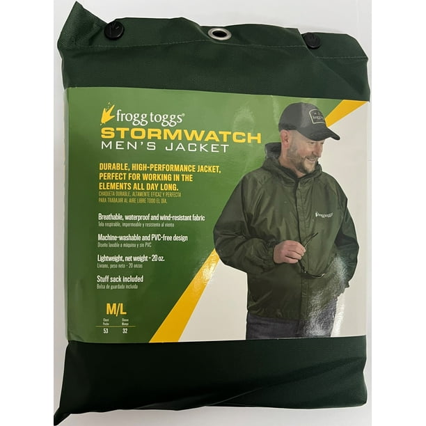 Frogg Toggs Stormwatch Rain Jacket with Raglan Sleeves (Mens) - Walmart  Business Supplies