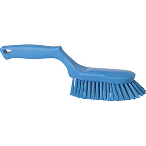 Vikan Soft Bristle Dish Scrub Brush, 2 x 10.5 inch, Blue