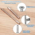 thumbnail image 3 of Uxcell 15Pcs M3x60 Cabinet Screw Flat Countersunk Break Away Screw with Sleeve, 3 of 7