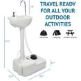 thumbnail image 2 of SALE CLEARANCE CHH-7701 Portable Removable Outdoor Wash Basin White, 2 of 6