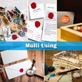 thumbnail image 6 of 624PCS Sealing Wax Beads，Sealing Wax Beads with 1PCS Stainless Steel Spoon and 4PCS Candles，Letter Wax Seal Kit for Letter Greeting Card Wax Sealing Stamp and DIY Craft, 6 of 7