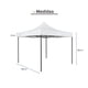 thumbnail image 4 of Toldo Plegable Impermeable GAMMA WOOD Tipo Carpa Padua Blanco 3x3, 4 of 6
