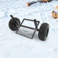 thumbnail image 3 of 1 PCS 680.39kg/1500 lbs Load Capacity Black Heavy Duty Log Holder, Log Dolly with Chain, 1500 lbs Capacity Log Skidder, 3 of 12
