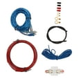 thumbnail image 4 of Car  Wiring Kits, Anti Interference Car Audio Cable Kit Black Tube Stable Transfer  For Auto Speaker Subwoofer, 4 of 8