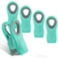 thumbnail image 1 of HAHDAXIA 5 Pc Chip Bag Clips- Kitchen Clips, Magnetic Chip Clips for Bags, Food Bag Clips with Airtight Seal (Mint Green), 1 of 7