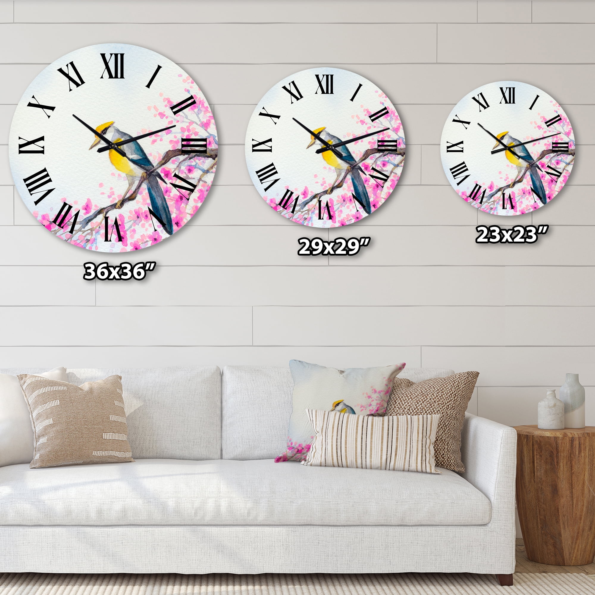 Designart 1 in Quartz Traditional Wall Clock