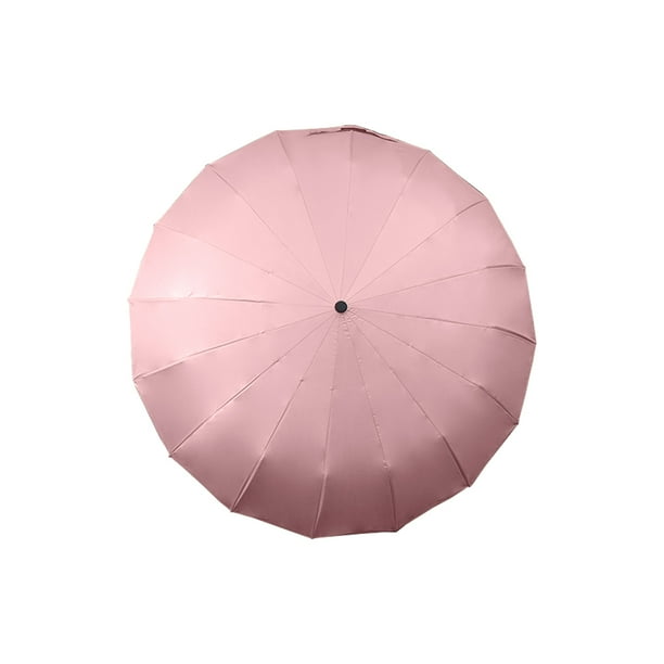Paraguas Sombrilla de Bolsillo Importadora La Merced Rosa 16 varillas