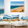 thumbnail image 3 of Designart Serene Rocky Bay Portugal - Seashore Throw Pillow - 16x16, 3 of 4