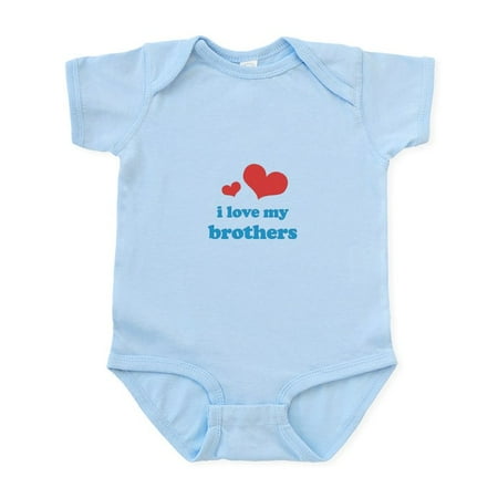 

CafePress - I Love My Brothers Infant Bodysuit - Baby Light Bodysuit Size Newborn - 24 Months