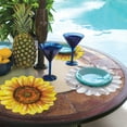 thumbnail image 4 of CounterArt Flower Shaped Reversible Easy Care Flexible Tabletop Placemat 4 Pack, 4 of 8