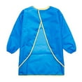 thumbnail image 6 of Kids Solid Color Waterproof Long Sleeve Painting Apron Feeding Smock Bib Coat, 6 of 8