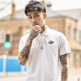 thumbnail image 4 of Camiseta para hombre, polos gráficos, camiseta blanca, holgada, con cuello, para hombre, ropa de hombre Katoen, moda 2024, básica original, 4 of 5