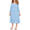 Blue, variant on Arshiner Girls Nightgowns Long Sleeve Pajama Dress Cute Ruffle Sleepwear Soft Night Gowns