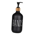 thumbnail image 4 of Dispensador de jabón líquido 500ml Contenedor de líquido Dispensador de ducha Botella de líquido para manos negras, 4 of 9