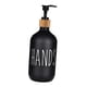 thumbnail image 4 of Dispensador de jabón manual reutilizable de 500 ml para encimera de baño. Botella de líquido. manos negras, 4 of 9