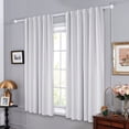 thumbnail image 3 of Deconovo Blackout Curtains for Kitchen, Room Darkening Panels with Back Tab and Rod Pocket, Light Silver Gray, 2 Pieces, 52"x45", 3 of 8