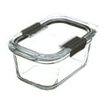 Rubbermaid Brilliance 3Pack Glass Food Storage Containers, 4.7Cup