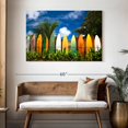 thumbnail image 3 of Elephant Stock Surfboard Row Wall Art - Horizontal Canvas Wall Art - Living Room Wall Decor - Hobbies And Lifestyle Canvas - Blue And Orange Decor - 48" x 32", 3 of 8