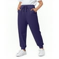 thumbnail image 6 of CYRBOKO Boys Sweatpants, Stretchy Casual Elastic Waist Drawstring Jogger Pants Navy Size 6-7 T, 6 of 6