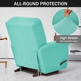 thumbnail image 5 of AIGIA Stretch Recliner Chair Covers 4-Piece Soft Sofa Cover 1 Seat Couch Cover Jacquard Recliner Slipcover with Pocket, 5 of 6