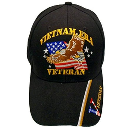 Veteran Military Ball Caps Buy Caps and Hats Vietnam ERA Veteran Embroidered Military Baseball Cap and Sticker Mens (Vietnam ERA Eagle) ()
