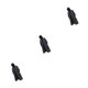 thumbnail image 1 of Qarigey Poncho reutilizable ligero y duradero para adultos senderismo y días lluviosos negro L Type1 NO1, 1 of 1