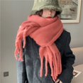 thumbnail image 4 of Bufanda de mujer estilo coreano de moda que combina con todo estudiante cálido mohair bufanda gruesa chal hombres pareja, 4 of 6