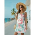 thumbnail image 2 of Cueply Summer Dresses for Women Beach Sundresses Swimsuit Coverup Mini Dress with Pockets, 2 of 6