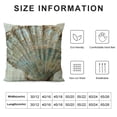 thumbnail image 5 of Creowell  Throw Pillow Covers Vintage Coastal Nautical Beach Shell Pillow Cases Square Cushion Cases Burlap Tossfor Living Room,Couch and Bed (Blue Starfish) White, 5 of 5