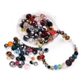 thumbnail image 2 of 100 g Glass Beads Faceted Mixed style Mixed color 4~10x3.5~8mm Hole: 1.5~2mm 140~160pcs/100g, 2 of 8