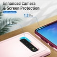 thumbnail image 3 of for Galax S10 Plus Case,Samsung Galaxy S10 Plus Case,with Screen Protector [ Grade Drop Tested] Heavy-Duty Tough Rugged Shockproof Protective Case for S10 Plus 6.4 inch, Pink, 3 of 11
