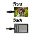 thumbnail image 4 of Pointer Dog Puppy Photo Faux Leather Travel Luggage Tag, 4 of 7