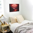 thumbnail image 5 of Gukieu Red Moon Lava Print Horizontal Canvas Decorative Painting 12x16 Inch Shrinkage Resistant Frame Hanging Home Wall Art Decor, 5 of 6