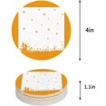 thumbnail image 1 of FMSHPON Happy Halloween Orange Stars and Castle Silhouette Set of 4 Round Coaster for Drinks, Absorbent Ceramic Stone Coasters Cup Mat with Cork Base for Home Kitchen Room Coffee Table Bar Decor, 1 of 6