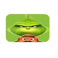 thumbnail image 1 of Felpudo Grinch, alfombra de Grinch, alfombra navideña para exteriores, alfombra navideña para puerta de entrada, alfombra navideña para interiores, decoración de puerta de Grinch, talla única, 1 of 3