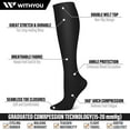 thumbnail image 3 of 3 Pairs Compression Socks for Women & Men 15-20 mmHg,Best Support for Nurses Running Hiking, 3 of 6