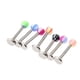 thumbnail image 4 of 20 Bo de acero inoxidable Top Lip Stud Ear Rings Bars bret, 4 of 9