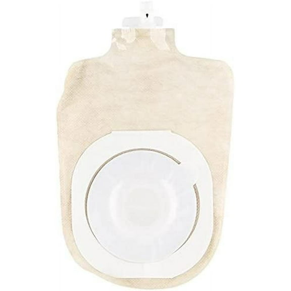 Hollister Premier One-Piece 9in Urostomy Pouch - Convex Flextend Barrier, Tape, Opening: Pre-sized 3/4in, Beige, Box of 5