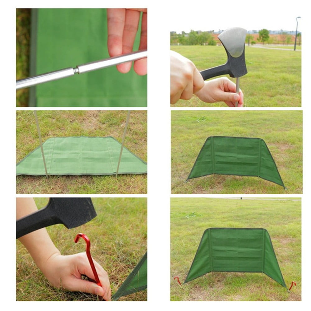 Camping Windshield Stove Windbreak Stove Windscreen Outdoor Bbq Wind Shield -Camp Equipments Windproof Gear For Firewood Cooking
