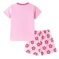 thumbnail image 5 of Hessimy Toddler Girl Pajamas Summer Pjs 2Pcs Short Sleeve Top Sleepwear,Cozy Snug Fit Nightwear(Pink,4-5 Years), 5 of 7
