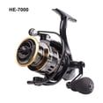 thumbnail image 4 of maskred Bass Fishing Reel With Metal Spool Gear Rocker Arm 3. Right Or Left Hand Retrieve. Just Unscrew Cap HE-7000, 4 of 6