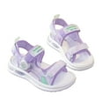 thumbnail image 4 of Zofedap Toddler Girl Sandals Summer Middle and Big Boys Outdoor Non-slip Soft-soled Beach Sandals Purple for 1.5, 4 of 5
