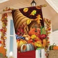 thumbnail image 4 of Briarwood Lane Fall Bounty Cornucopia Holiday House Flag, 4 of 4
