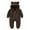 Coffee, variant on ZZwxWA Baby Fleece Jumpsuits Infant Bear Ear Snowsuit Newborn Hooded Romper Warm Coat Infant Fleece Romper Baby Hooded Jumpsuit Winter Warm Outwear for Girls Boys 0-12M
